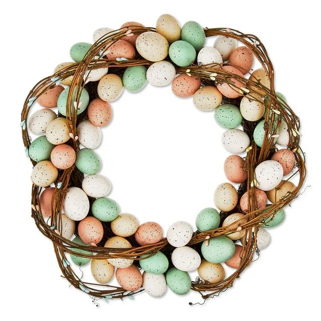 Easter Egg Wreath, 16 in, by Way To Celebrate - Walmart.com | Walmart (US)