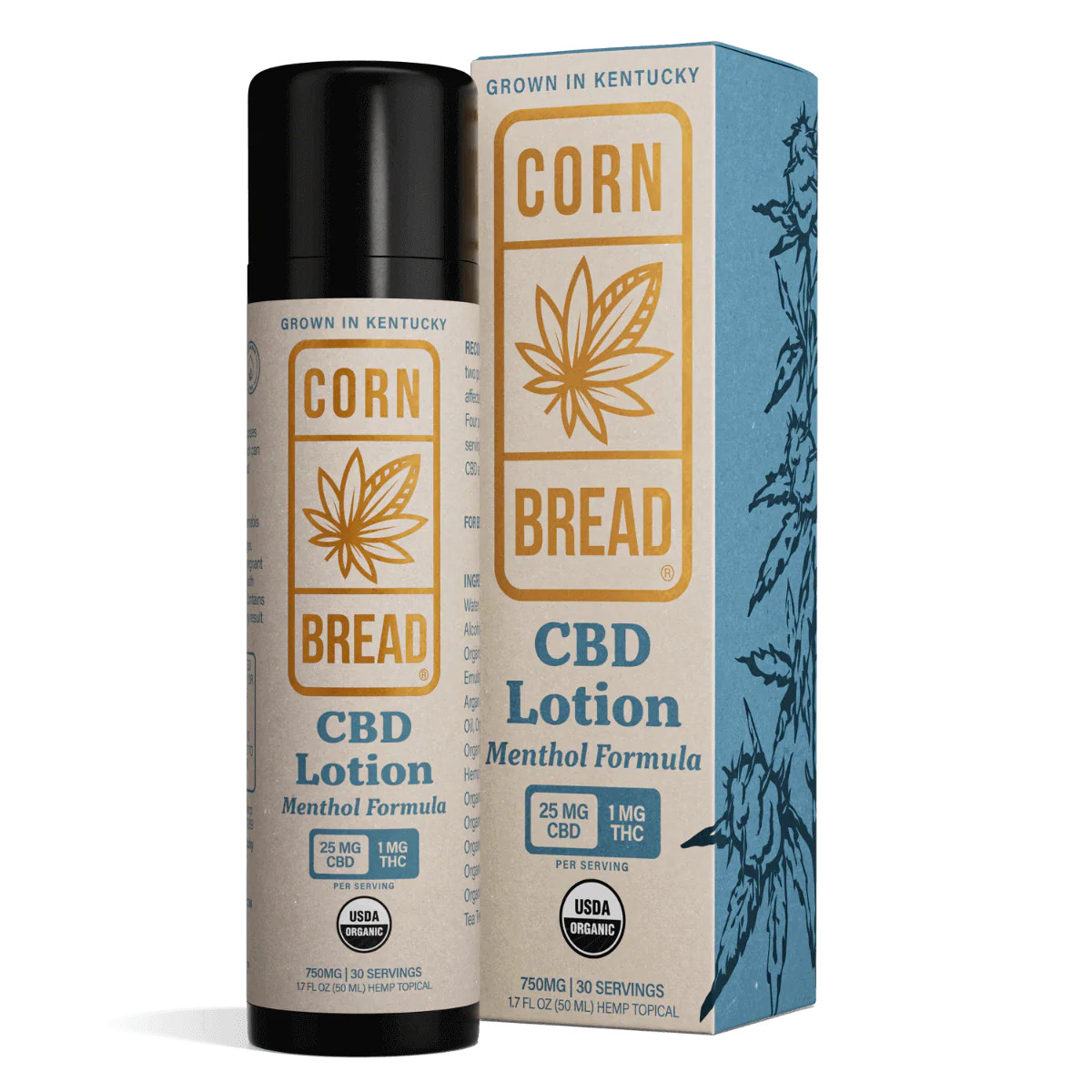 CBD Lotion + Menthol | Cornbread Hemp