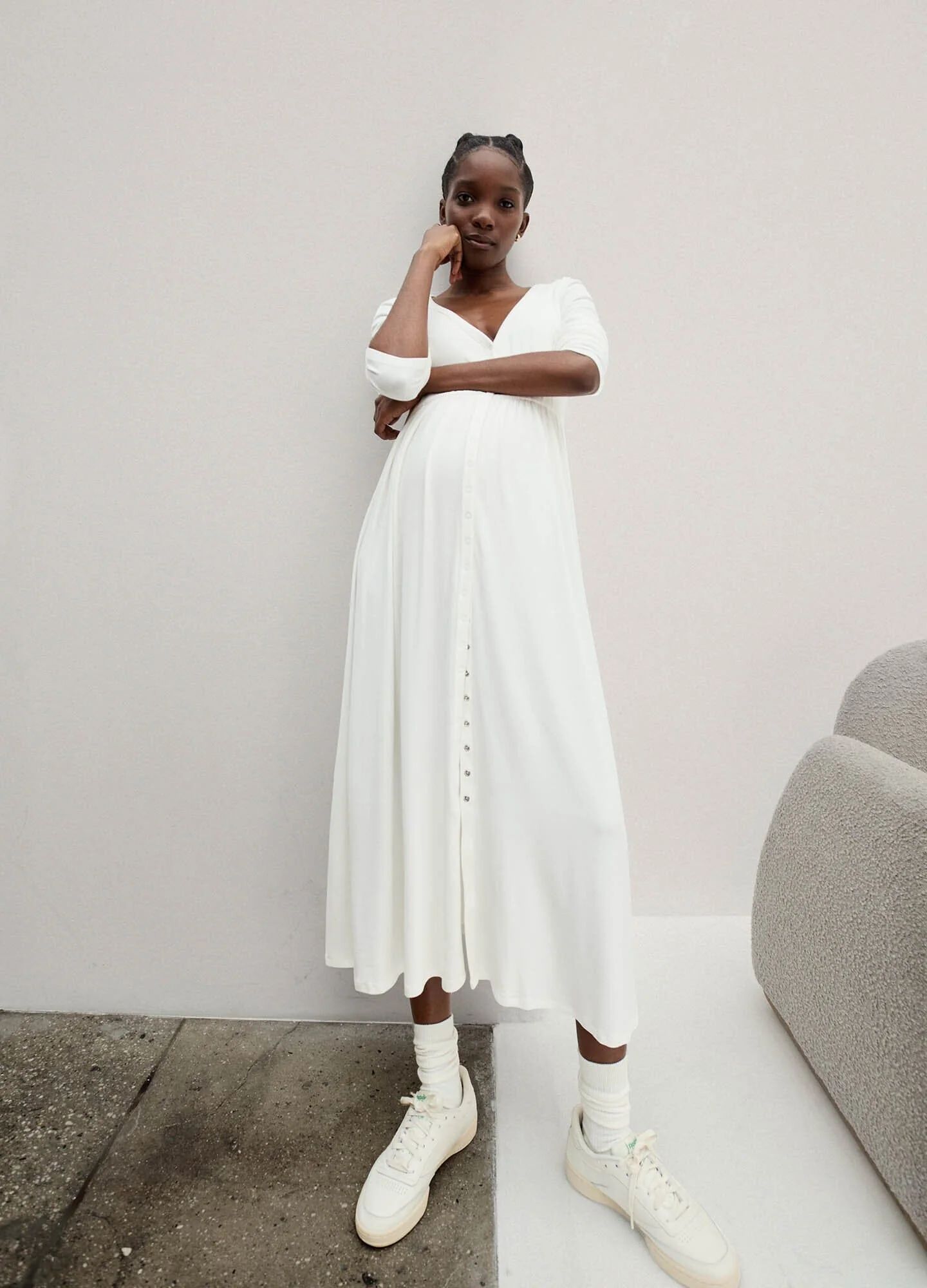 The Softest Rib Nursing Dress | Hatch Collection