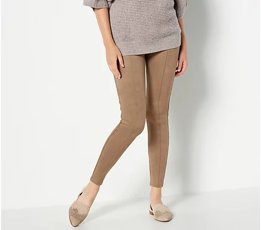 Spanx Faux Suede Leggings - QVC.com | QVC