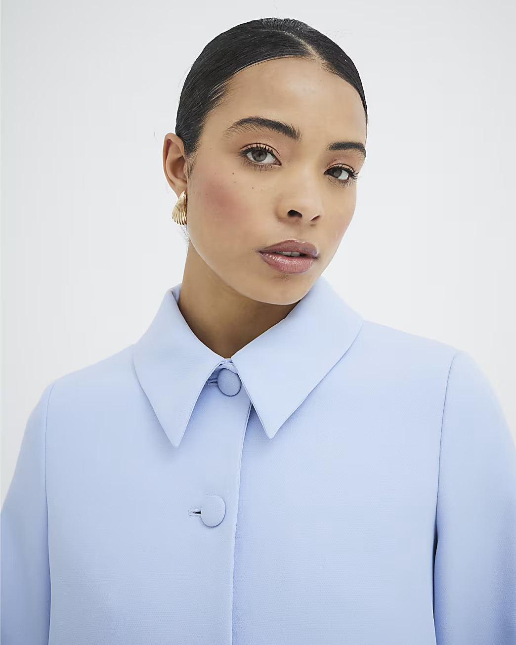 Blue Structured Trophy Jacket | River Island UK & IE