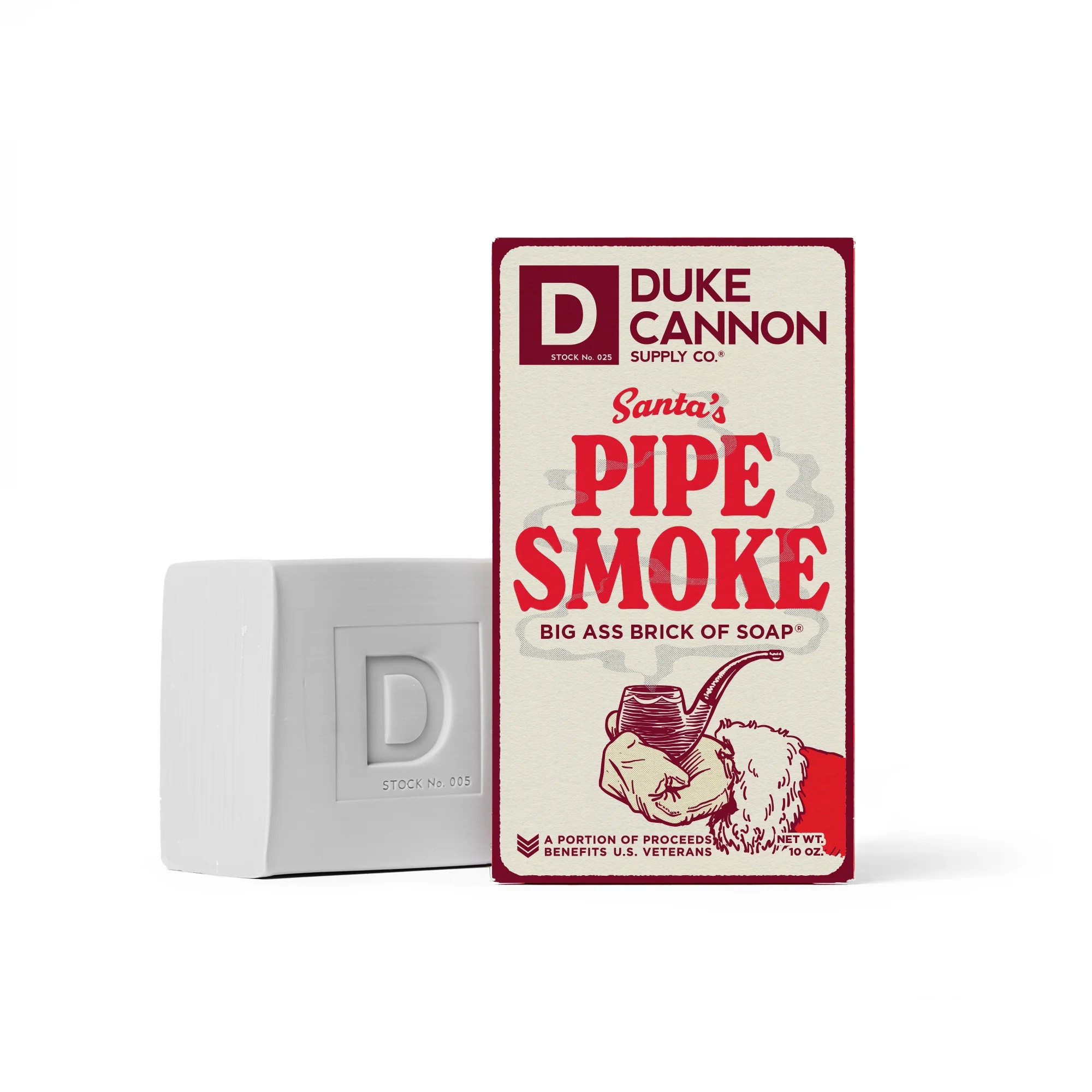 Duke Cannon Big Ass Brick of Soap - Santa's Pipe Smoke - Smoky Vanilla & Amber Scent, 10 oz bar s... | Walmart (US)