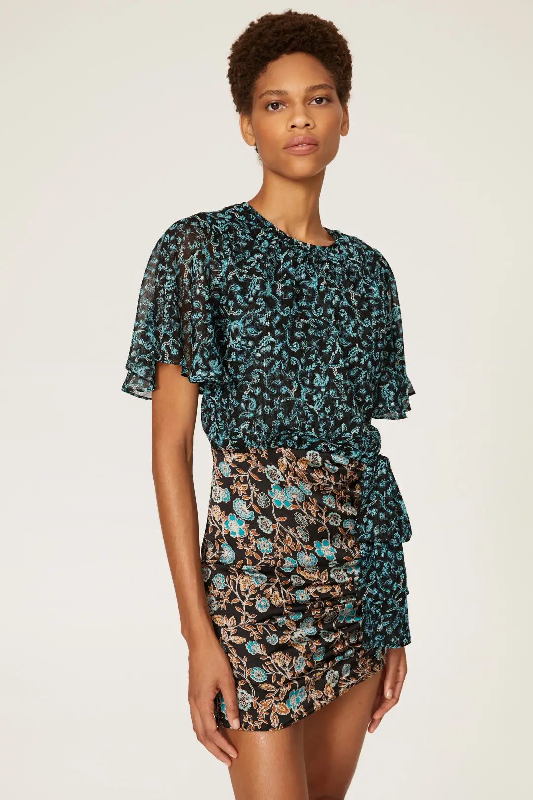 Talia Mixed Print Dress | Rent the Runway