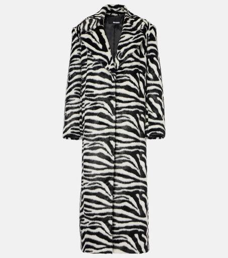 Zebra-print faux fur coat | Mytheresa (UK)
