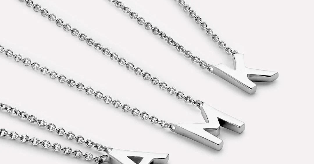 Initial Necklace Silver | Ana Luisa