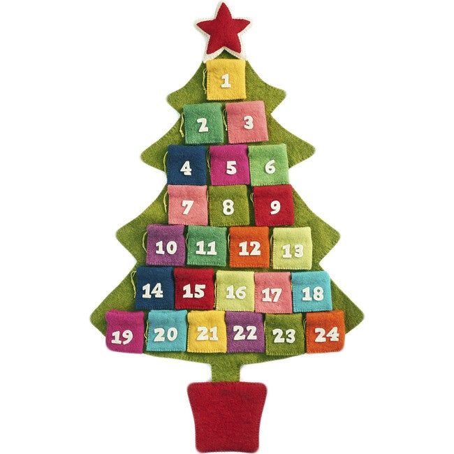 Arcadia Home | Tree Advent Calendar, Multicolor (Green Multi) | Maisonette | Maisonette
