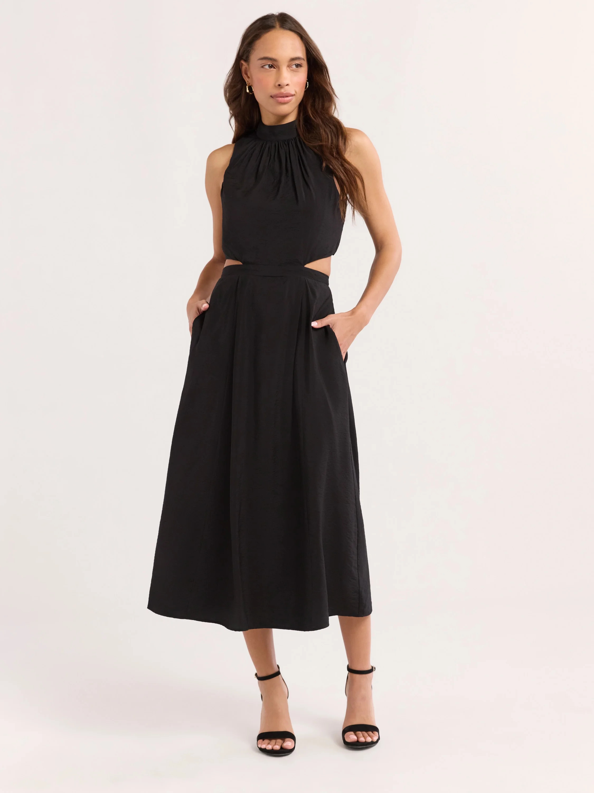 Sofia Jeans Women's and Women's Plus Cutout Dress, Above Ankle Length, Sizes XS-4X | Walmart (US)