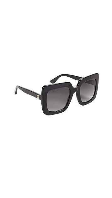 GG Square Oversized Sunglasses | Shopbop