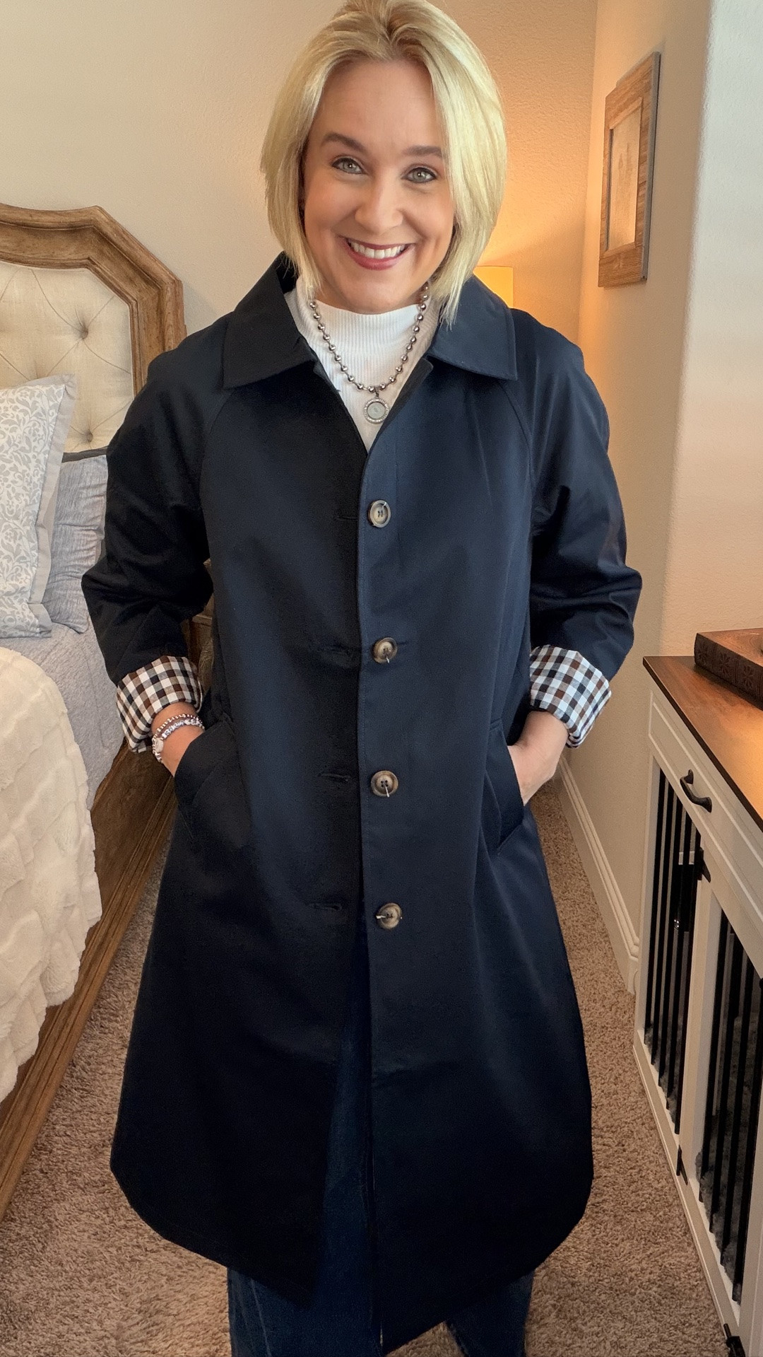 Want to add a trendy trench coat to your closet this fall without spending hundreds? This one is flattering, fitted and will make you feel and look your best 💙

#LTKmomlife #LTKSeasonal #LTKOver40