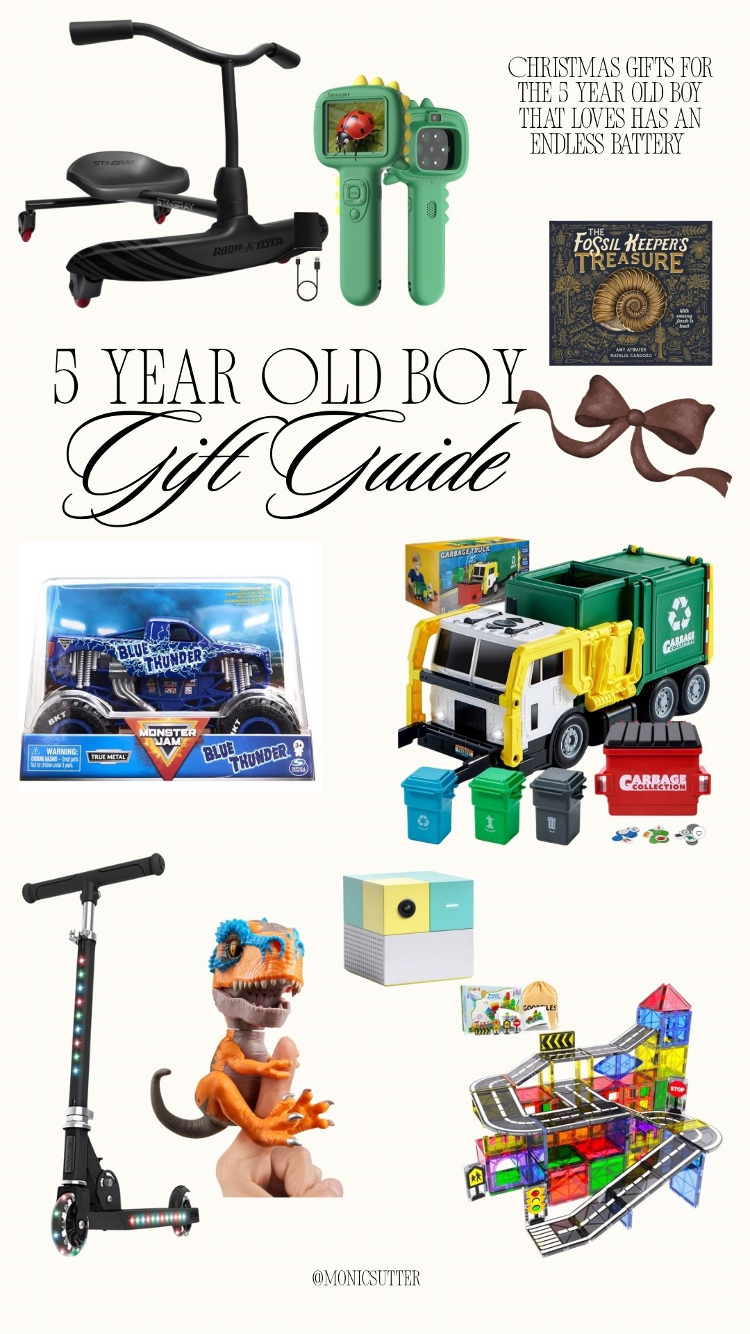 Five year-old boy gift guide is here magnet tiles, light up, scooters dinosaurs, and fun ideas that make playtime easy. 

Follow my LTK @monicsutter on the @shop.LTK app to view this post and get my exclusive app-only content!



#LTKHoliday #LTKGiftGuide