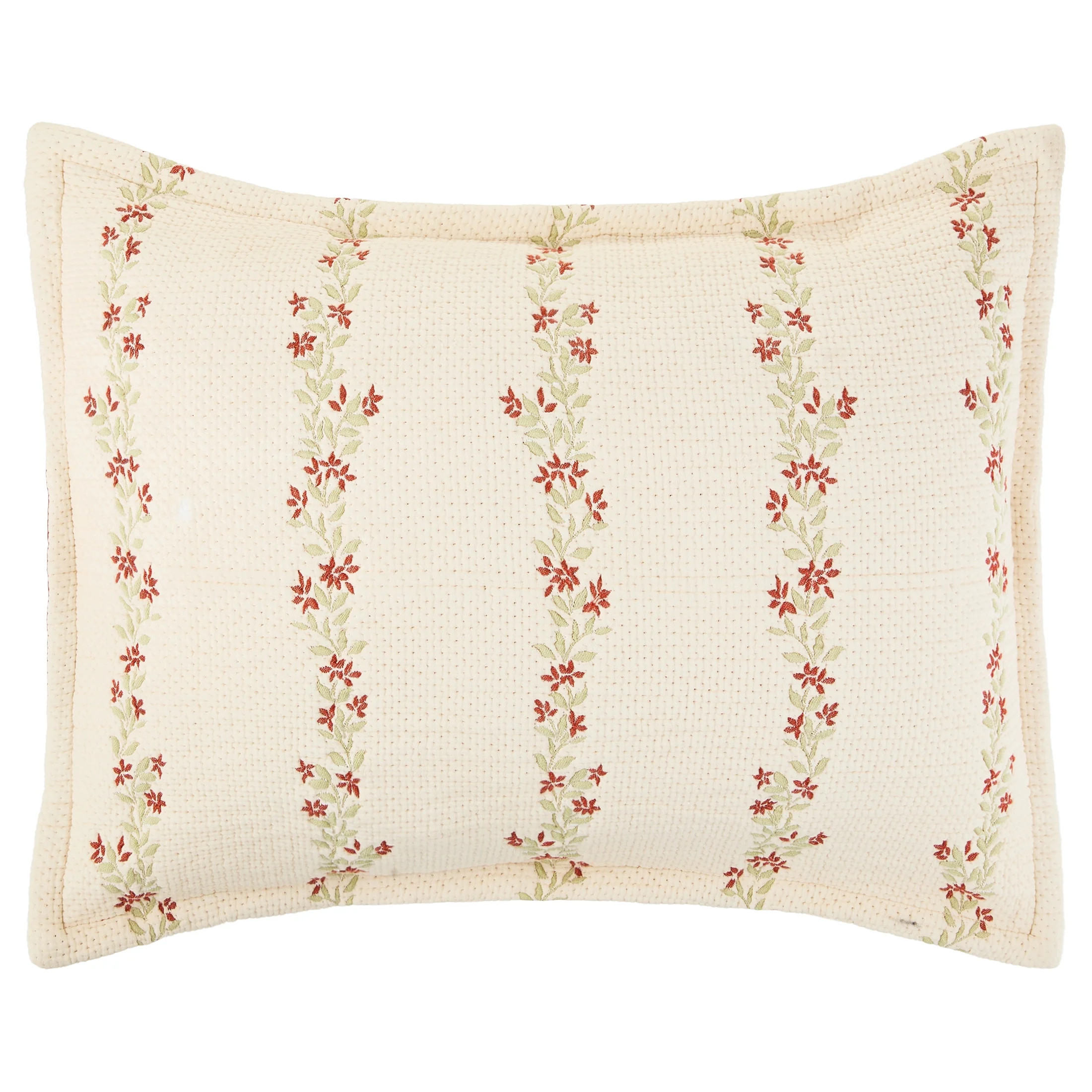 Mainstays Heritage Floral Pillow Sham, Terracotta Vines, Standard | Walmart (US)