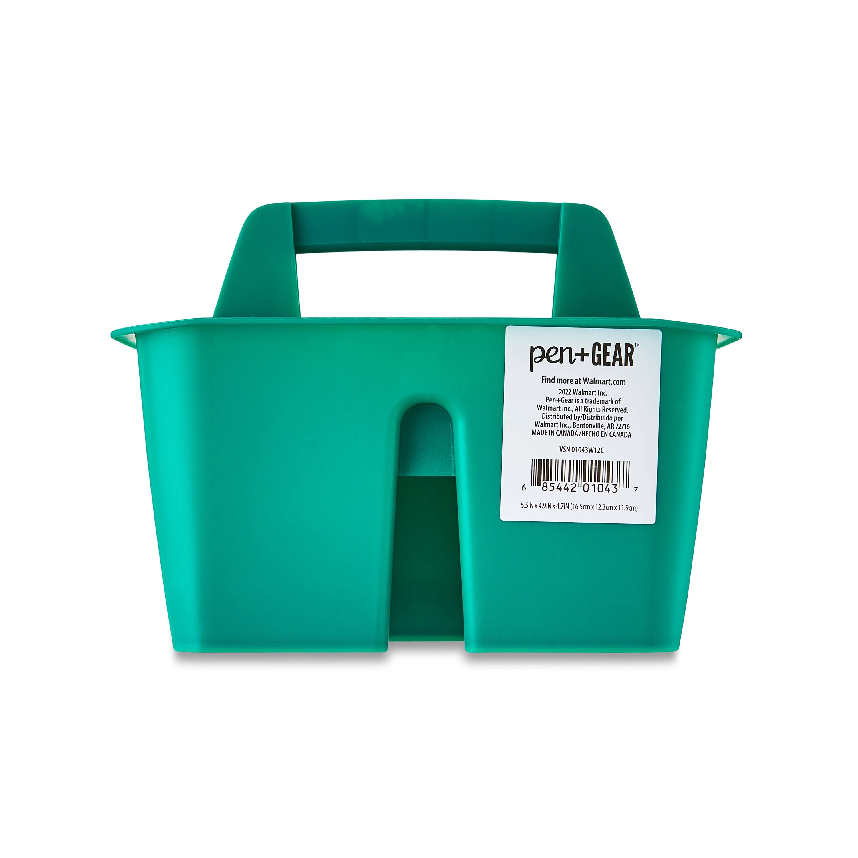 Pen+Gear Mini Plastic Caddy, Desktop Craft and Hobby Organizer, Emerald Green | Walmart (US)