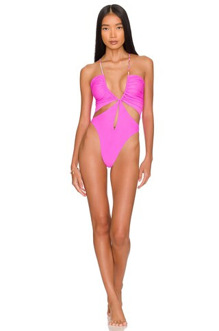 Luli Fama Reversible Drawstring One Piece in Vivi Il Momento from Revolve.com | Revolve Clothing (Global)