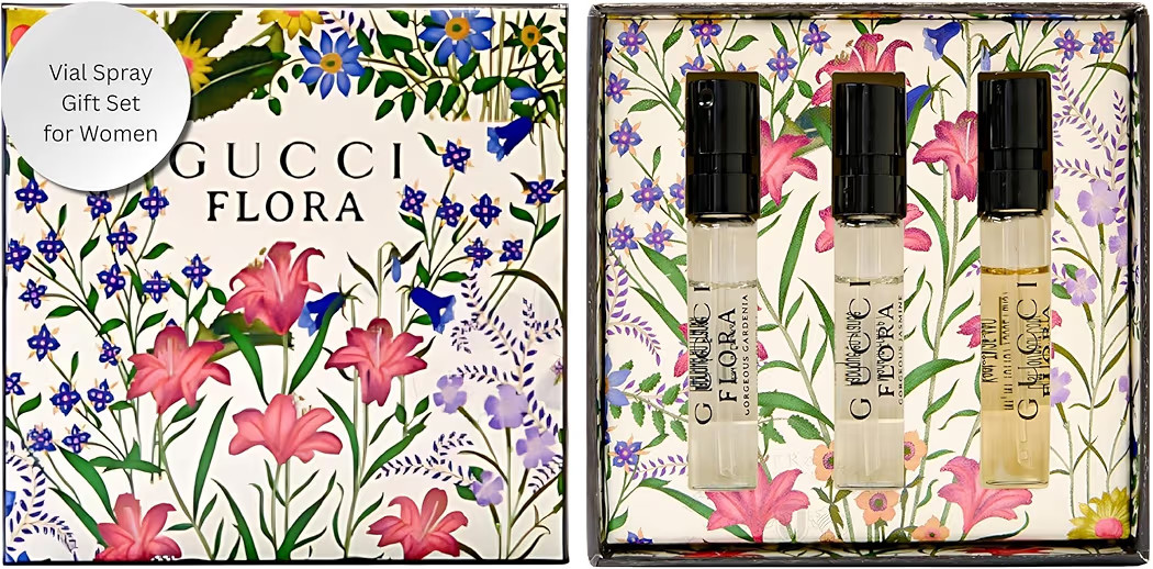 Gucci Flora Perfume Gift Set for Women Mini Fragrance Travel Spray Gift Sampler, EDP Luxury Fragr... | Amazon (US)
