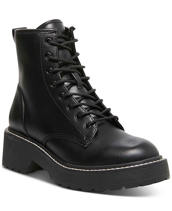 Carra Lace-Up Lug Sole Combat Boots | Macys (US)