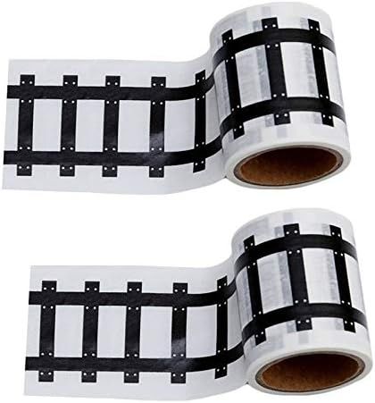 Race Car Track Road Tape Kids Toy Car Party Tape-Sticker Roll for Cars Track and Train Sets, Stic... | Amazon (US)