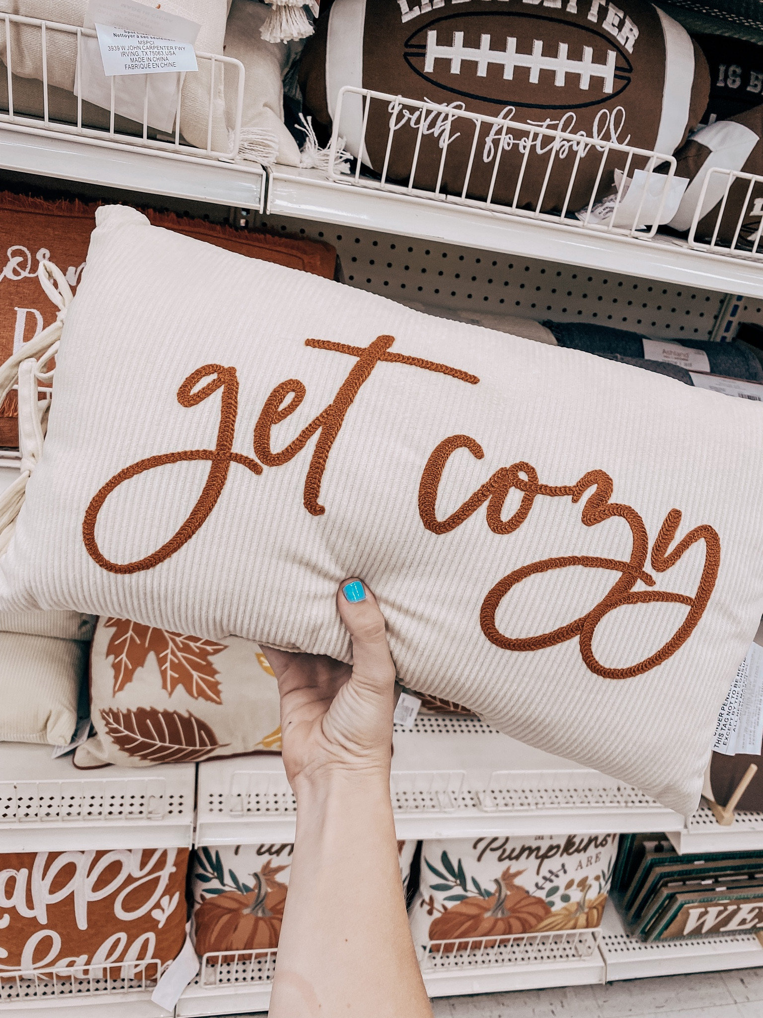 This adorable fall throw pillow from Michaels is perfect for the fall season! It’s such a soft material and would warm up and space! 🍂🖤

#LTKhome #LTKFind #LTKSeasonal