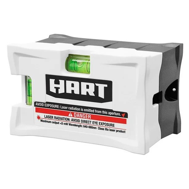 HART 10-Foot Laser Level, Horizontal and Vertical Bubble Vials | Walmart (US)