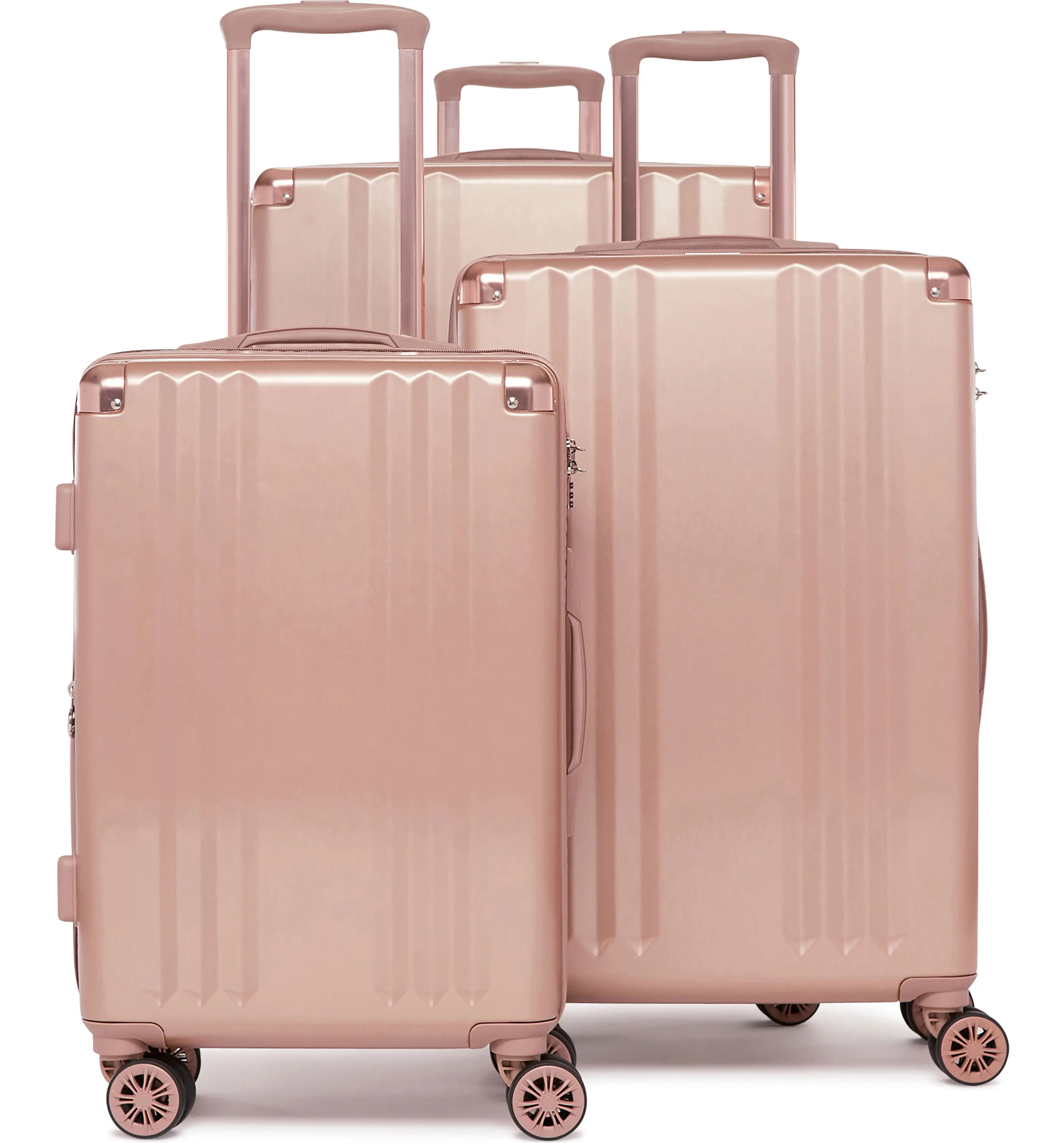 Ambeur 3-Piece Metallic Luggage Set | Nordstrom