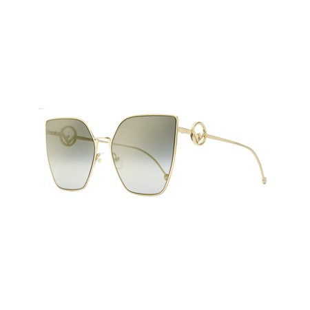 Fendi Square Sunglasses FF0323S FT3FQ Gold 63mm 323 | Walmart (US)
