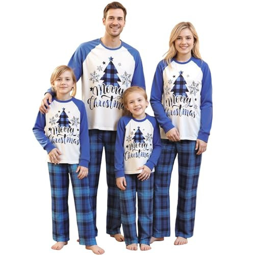 Christmas Pajamas for Family Matching Family Christmas Pajamas Matching Set Xmas Pjs Sleepwear(GJ124-H, 12 H) | Amazon (US)