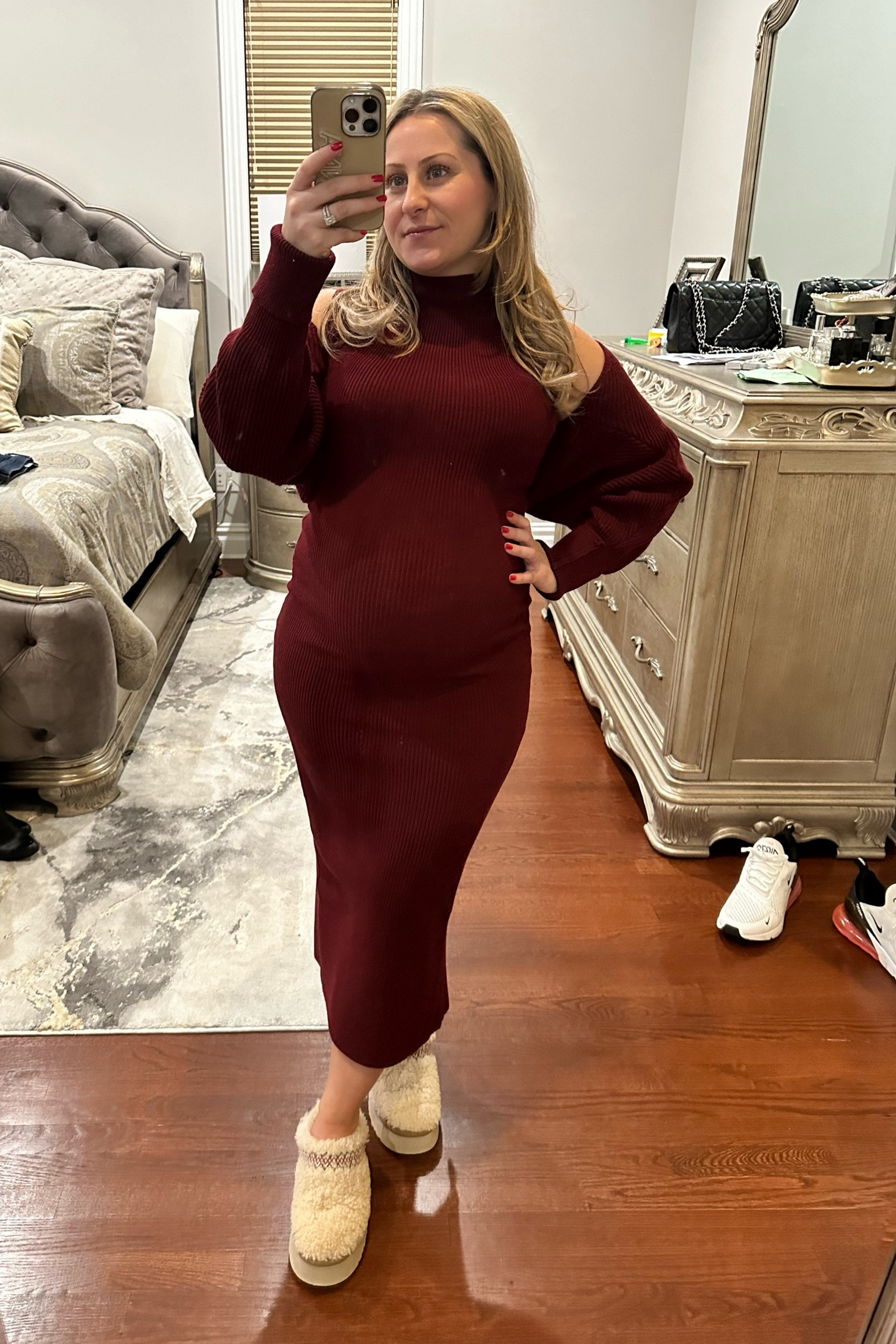 Amazon sweater dress set, very comfy and stretchy. wearing a small

#LTKbump #LTKfindsunder100 #LTKSeasonal