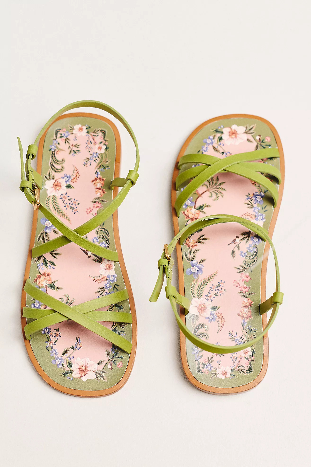 Farm Rio Spring Strappy Sandals | Anthropologie (US)