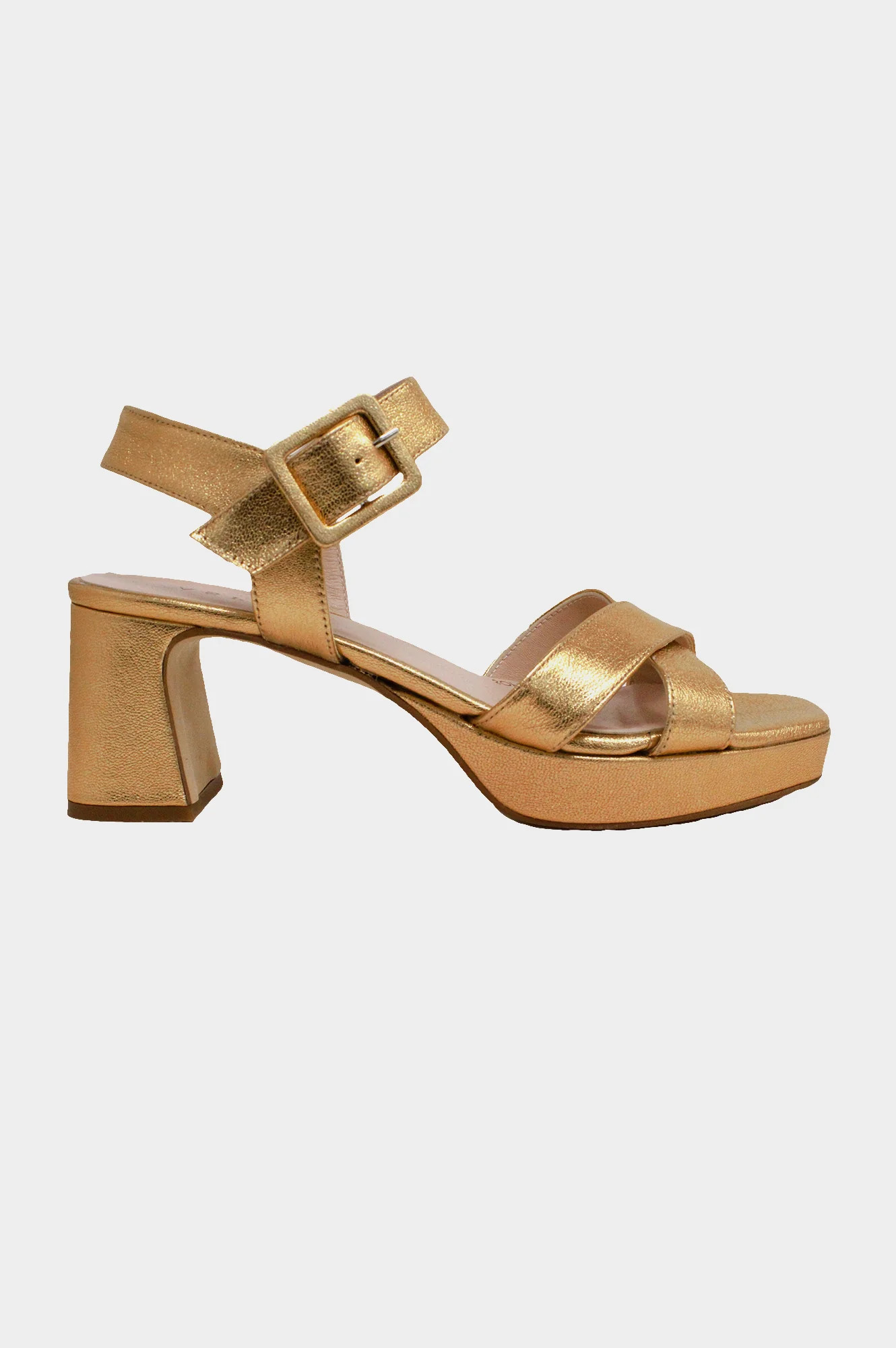 Metallic Platform Heels | Gold | Aspiga