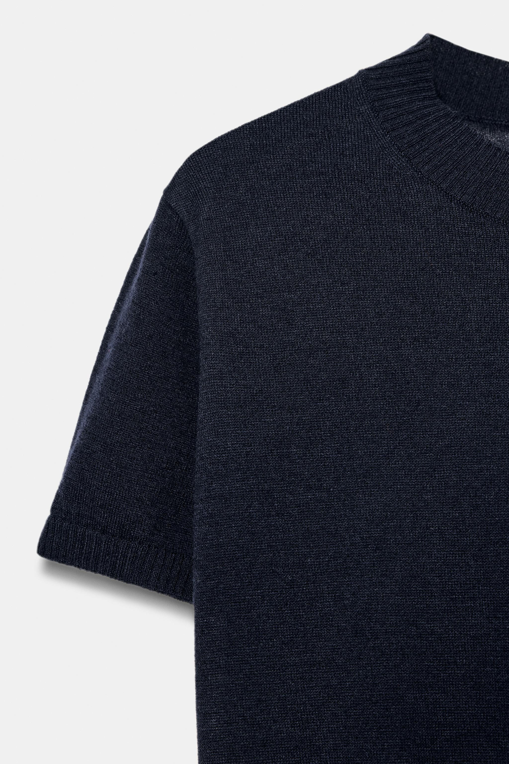 WOOL BLEND KNIT TOP | Zara UK