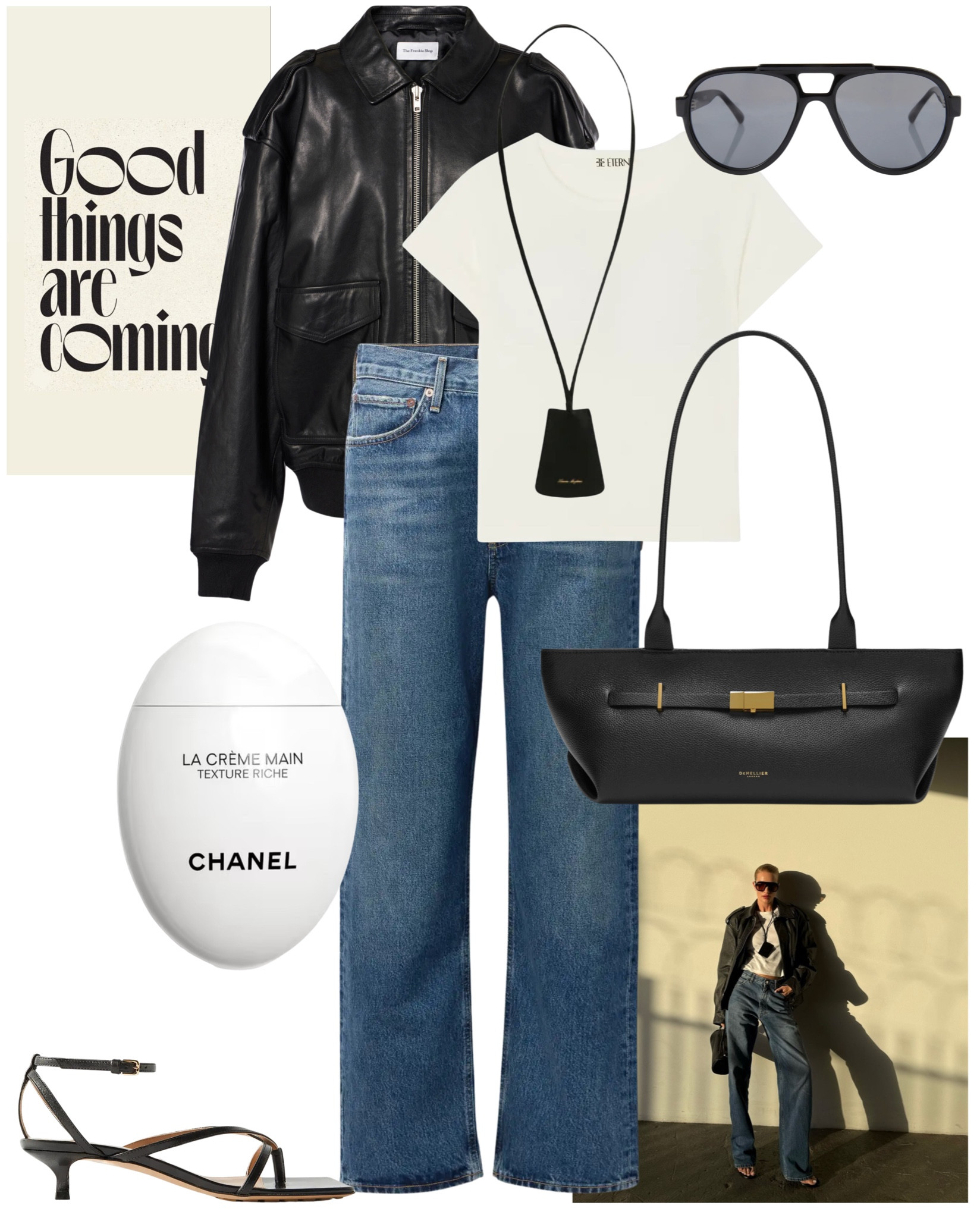 Rosie HW Style | Leather lanyard | Frankie Shop | The Row Mirror necklace | leather necklace | leather bomber jacket 

#LTKluxury #LTKstyletip #LTKautumn