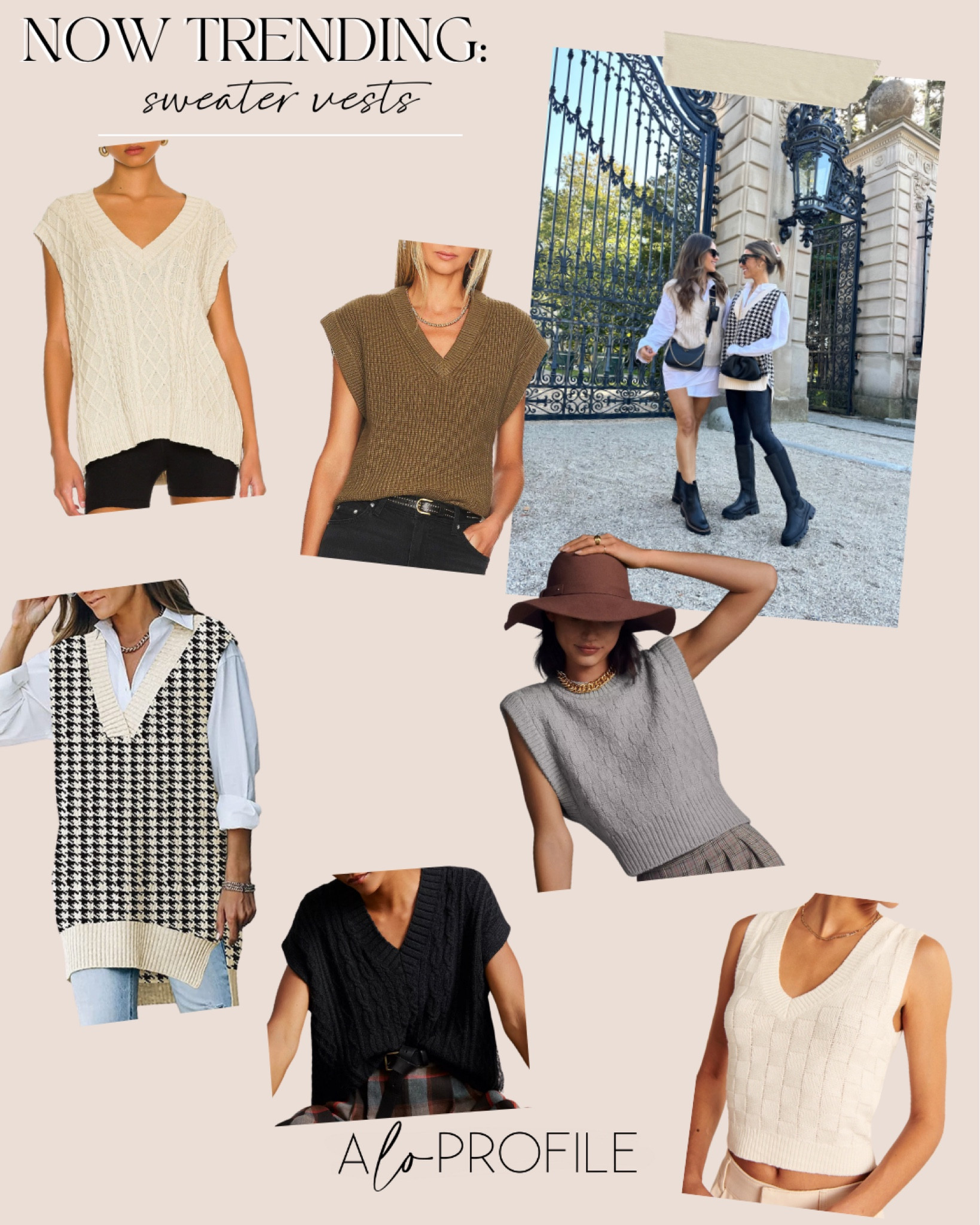 Now trending: sweater vests 