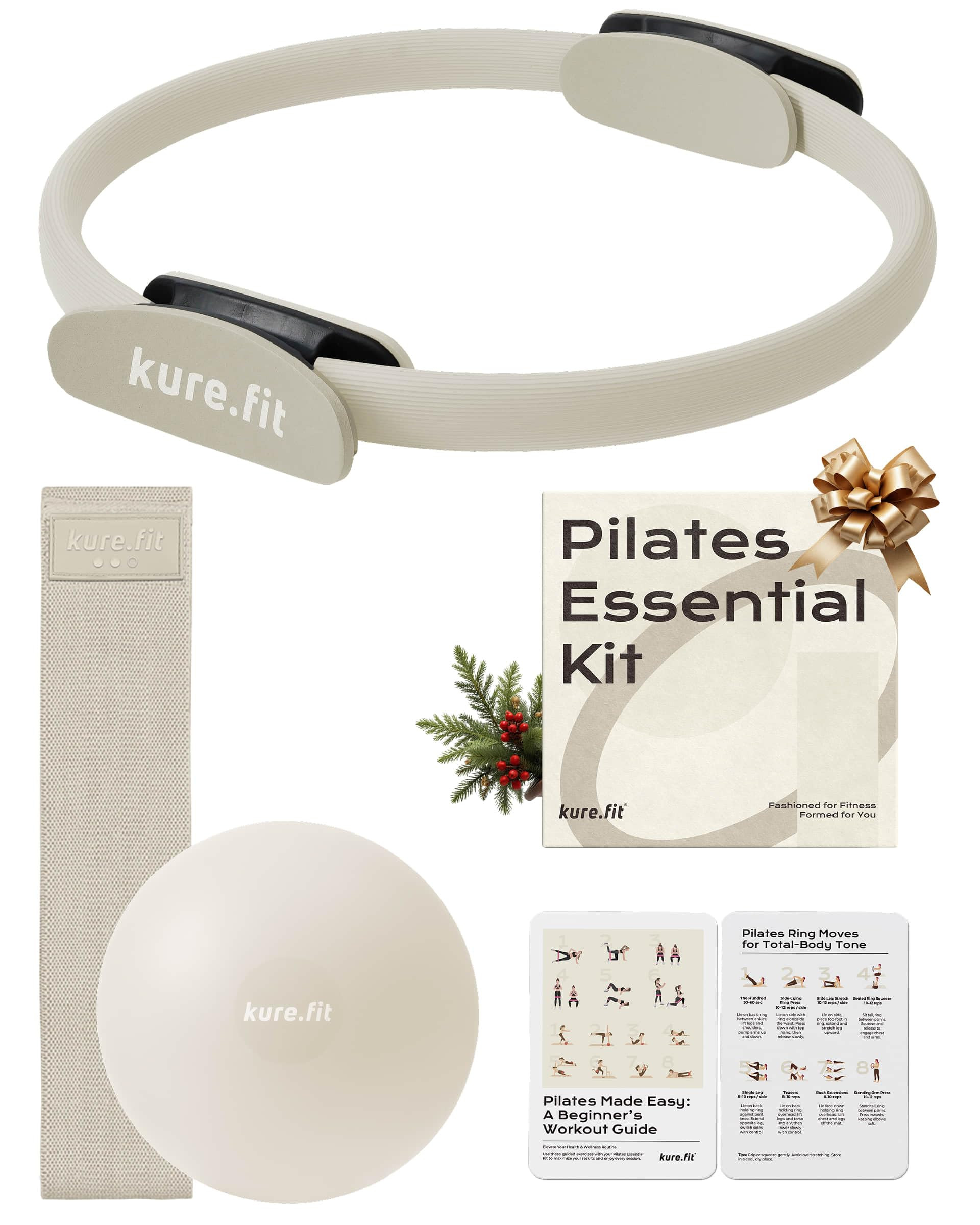 Home Pilates Essentials Kit for Women | Pilates Ring, Mini Ball, Booty Band Set | Pilates Equipme... | Amazon (US)
