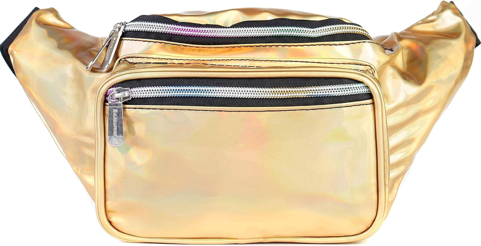 SoJourner Holographic Rave Fanny Pack - Packs for festival women, men | Cute Fashion Waist Bag Belt  | Amazon (US)