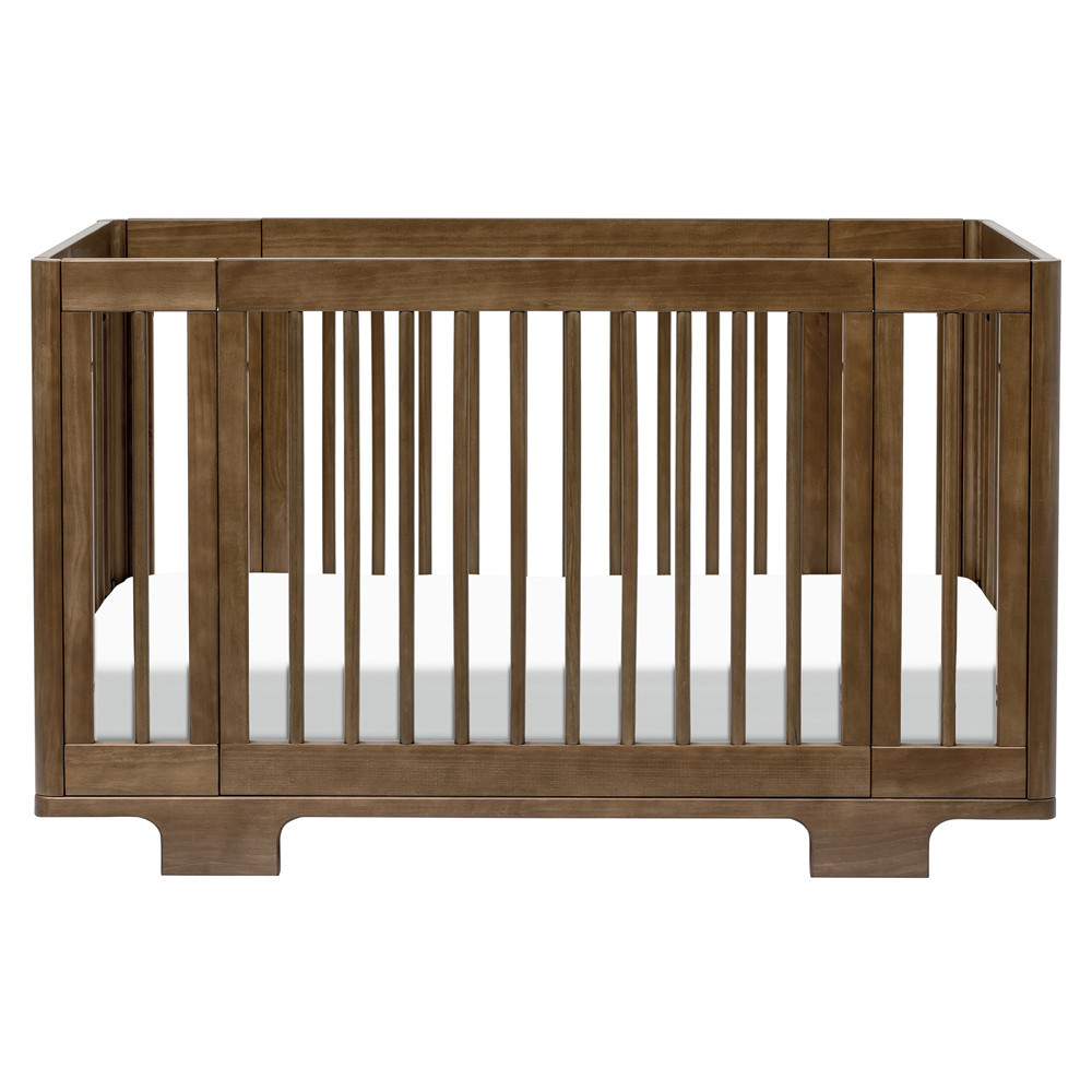 Babyletto Yuzu Natural Walnut Wood 8-in-1 Convertible Crib with All Stages Conversion Kit | Kathy Kuo Home