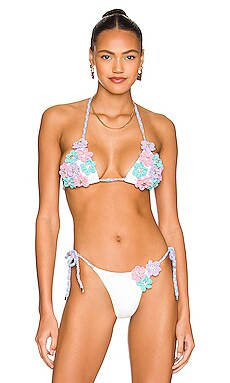Beach Bunny Delilah Tri Bikini Top in Multi from Revolve.com | Revolve Clothing (Global)