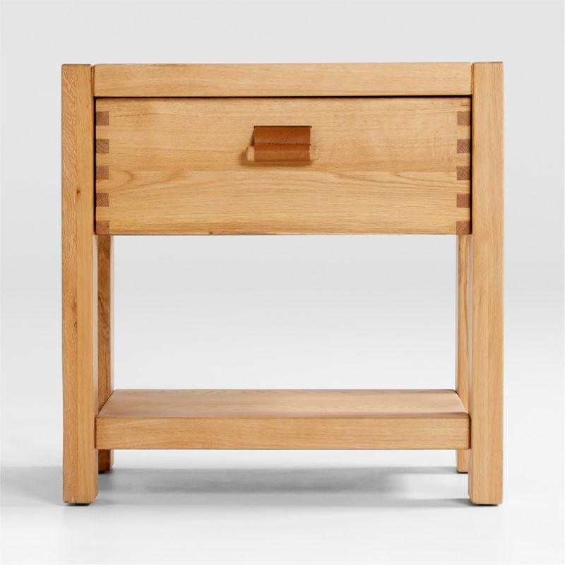 Bremond Oak Nightstand + Reviews | Crate & Barrel | Crate & Barrel