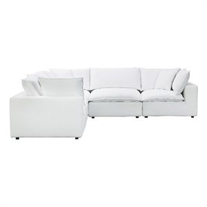 TOV Furniture Cali Pearl Modular Upholstered L-Sectional | Cymax