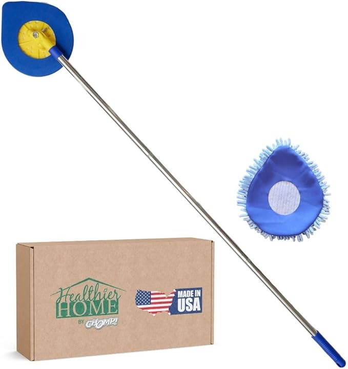 CHOMP Long Handle Wall Cleaner, 5 Minute CleanWalls Extendable Wall Washer, Ceiling Cleaner, Base... | Amazon (US)