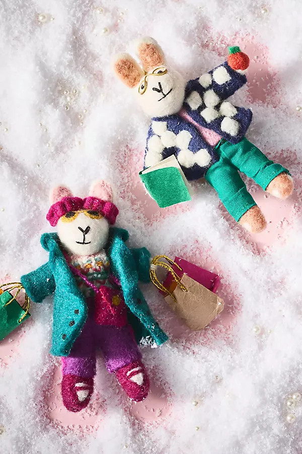 Busy Bunny Felt Ornament | Anthropologie (US)