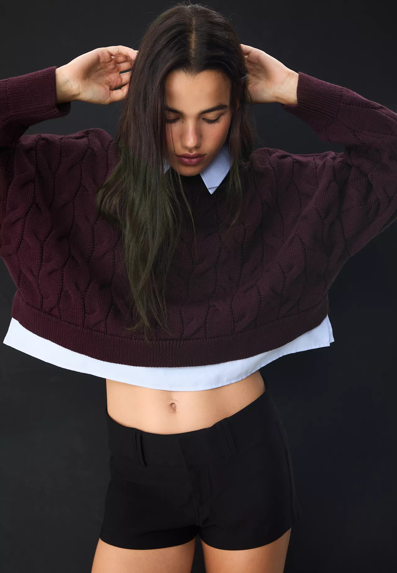 Jersey aus kombiniertem Strick - Mode für Damen | Stradivarius Deutschland | Stradivarius DE