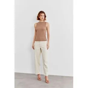 Regata Malha Canelada - Bege BEGE | OffPremium (BR)