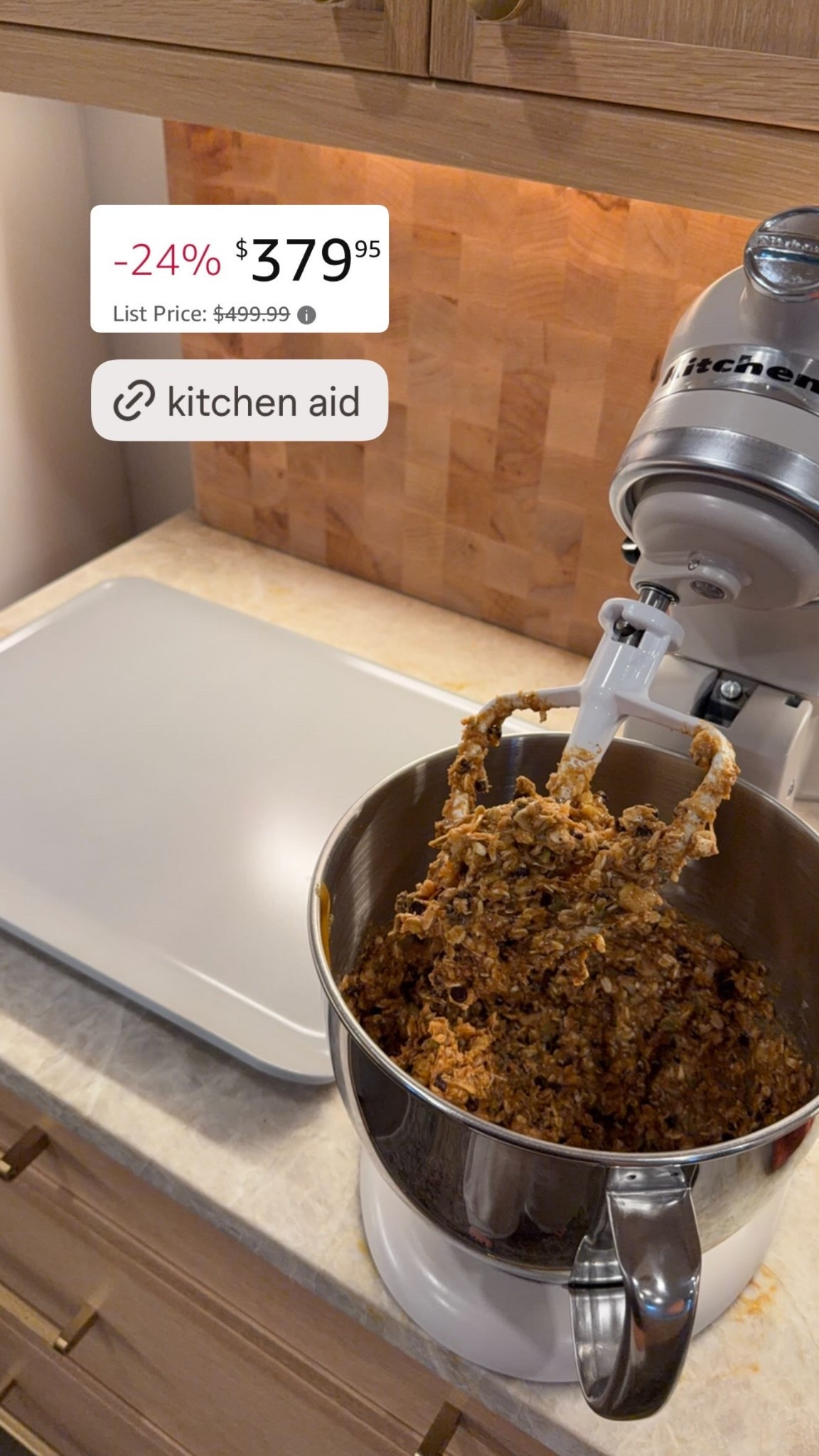 My kitchen aid mixer is on sale for Amazon Prime Big Deal Days!