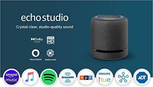 Amazon.com: Echo Studio | Our best-sounding smart speaker ever - With Dolby Atmos, spatial audio ... | Amazon (US)
