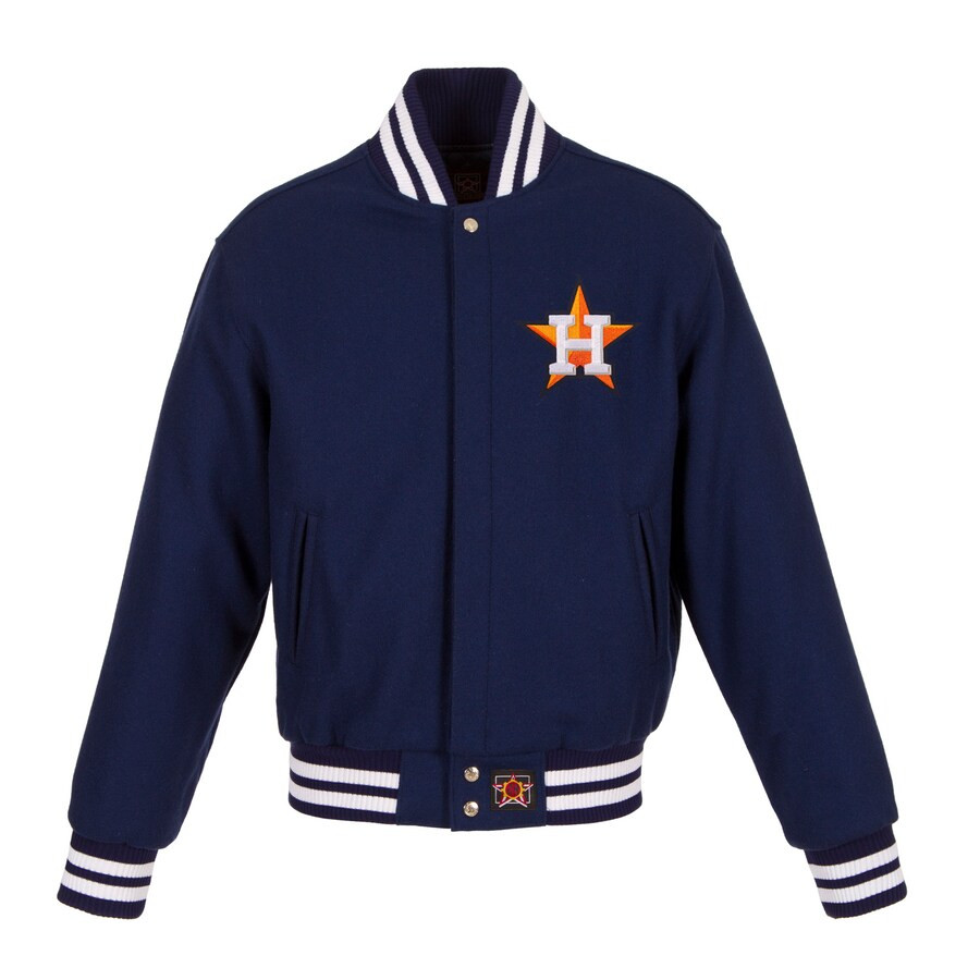 Women's Houston Astros JH Design Navy Embroidered Logo All-Wool Jacket | MLB Shop