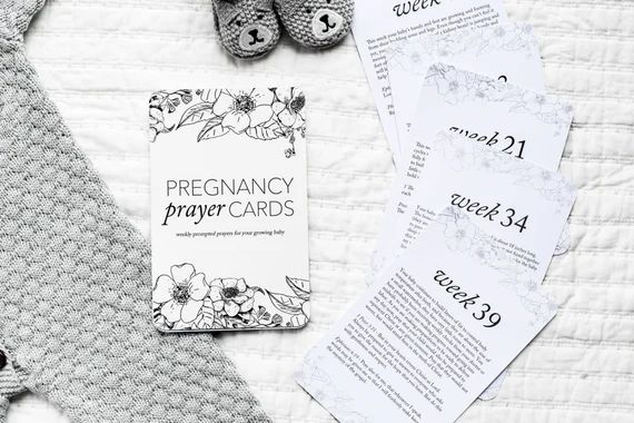 Pregnancy Gift Expecting Mom Gift  Pregnancy Prayer Cards  - Etsy | Etsy (US)