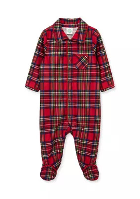 Little Me Baby Boys Plaid Footie Pajama | Belk