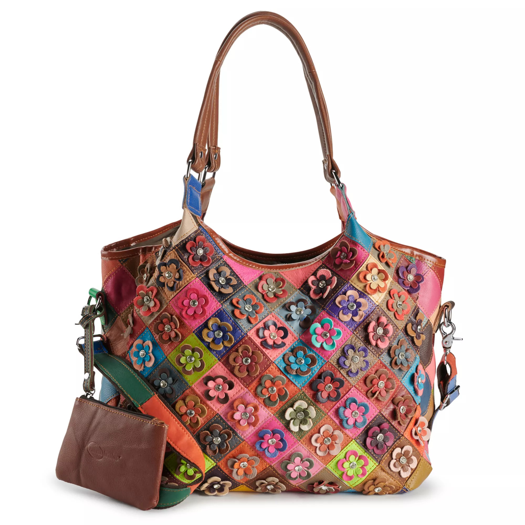 AmeriLeather Winstel Leather Tote Bag and Coin Purse Set | Kohl's