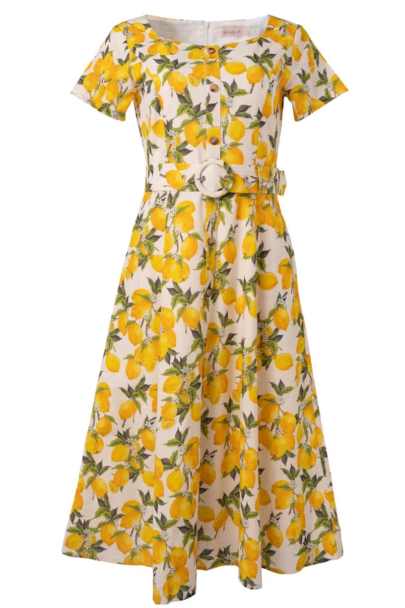 Meredith Dress in Lemons | Ivy City Co