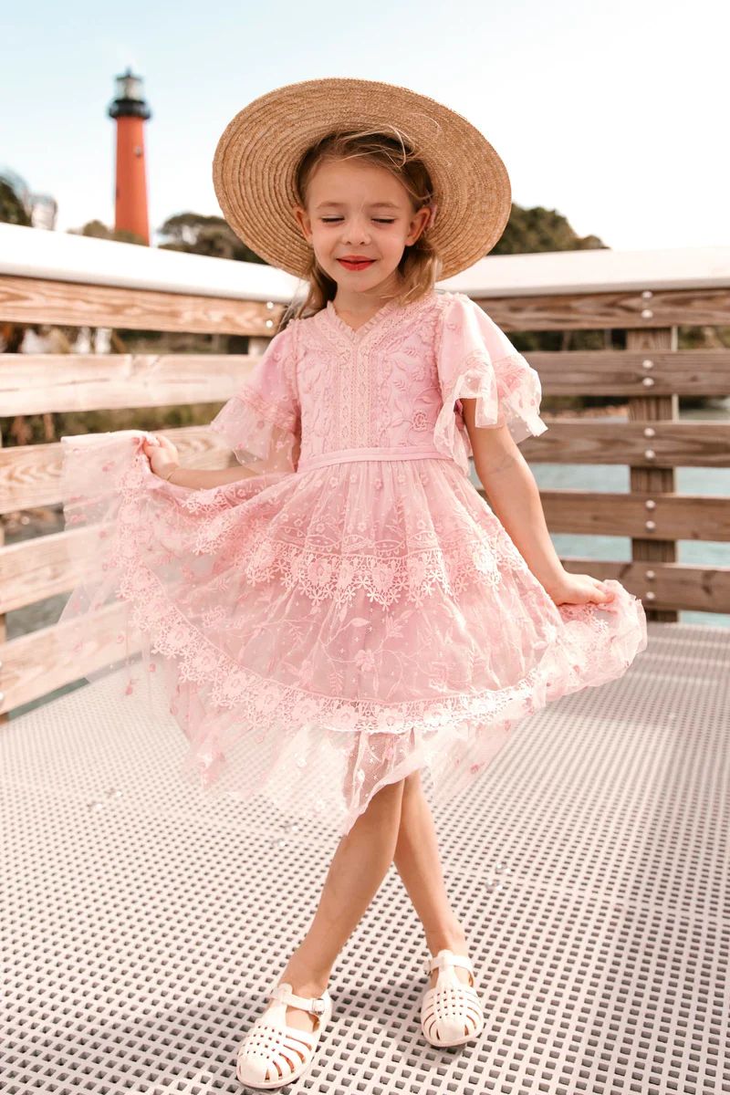 Mini Jules Dress in Pink | Ivy City Co