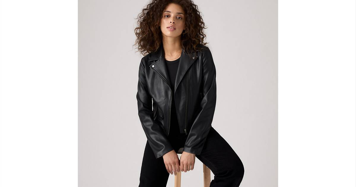 Lelou Shrunken Moto Jacket | Levi's US